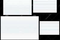 Index Cards Stock Vector. Illustration Of Stationery, Lined inside 5 By 8 Index Card Template