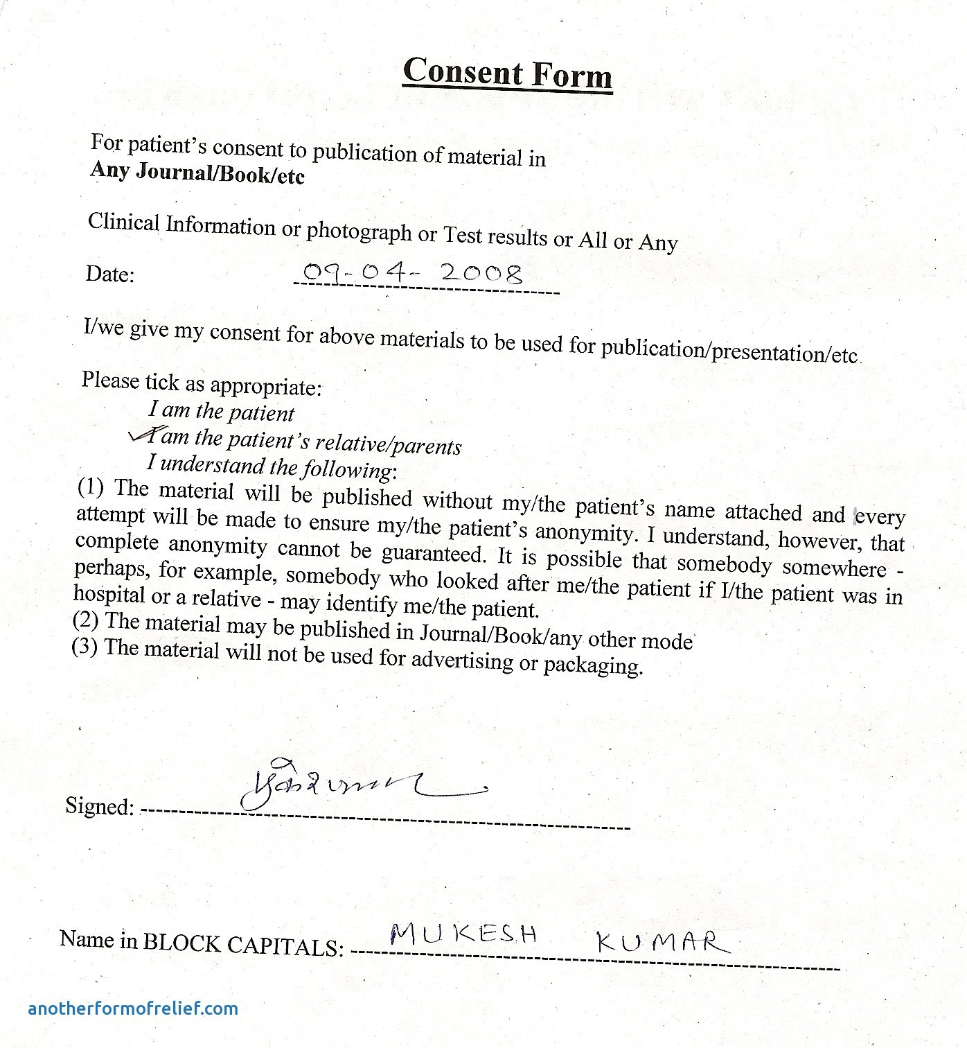 Informed Consent Form Case Report The History Of Informed Intended For Case Report Form Template Clinical Trials