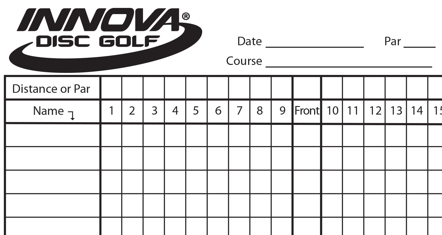 Innova Scorecard - Innova Disc Golf Pertaining To Golf Score Cards Template