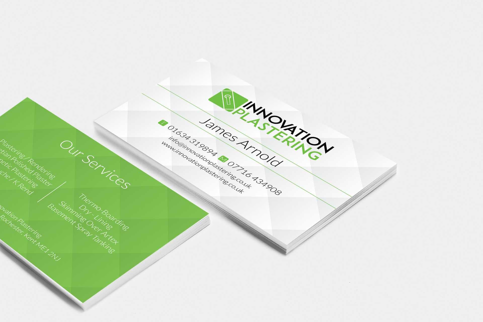 Innovation Plastering Business Card Design #businesscard Inside Plastering Business Cards Templates