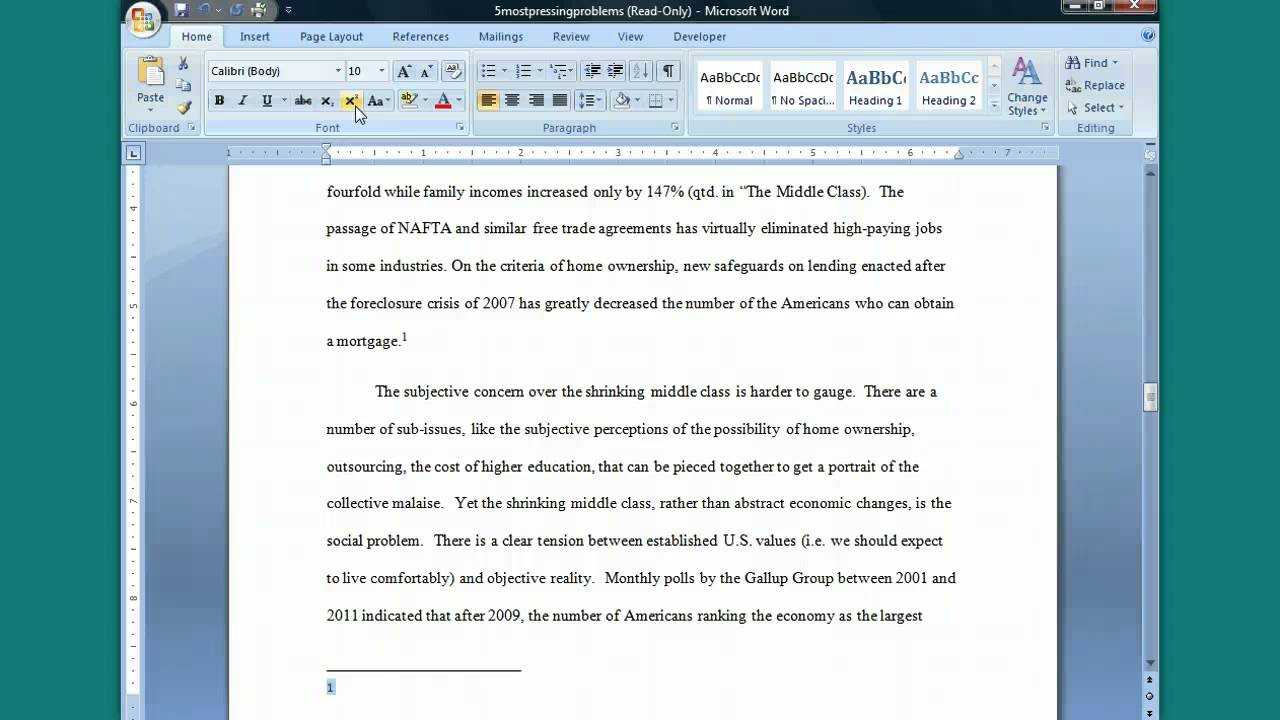 Inserting A Footnote In Word (Turabian Footnote Bib. Style) Inside Turabian Template For Word