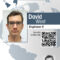 Interglobal Portrait Id Card With Qr Code Credential in Portrait Id Card Template