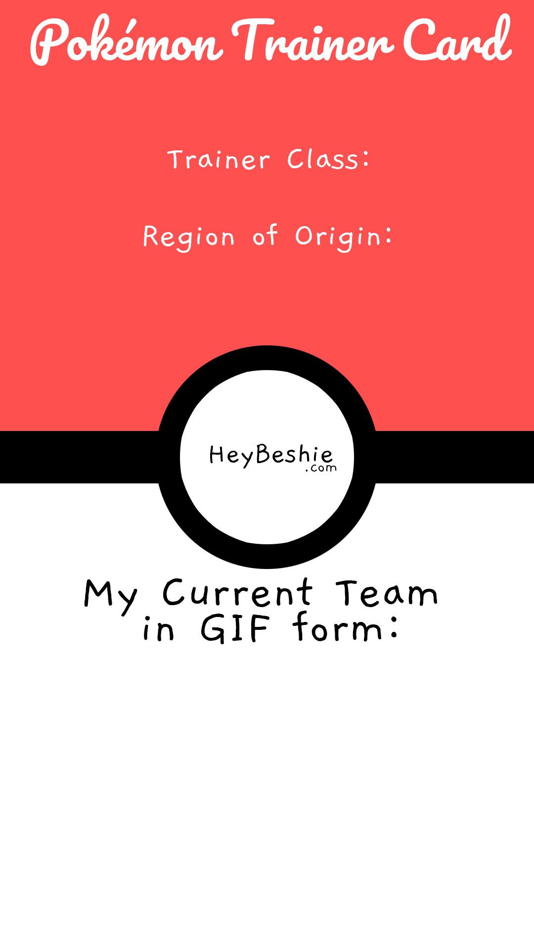 Introduce Your Pokemon Trainer Oc Using This Cute Ig Story For Pokemon Trainer Card Template