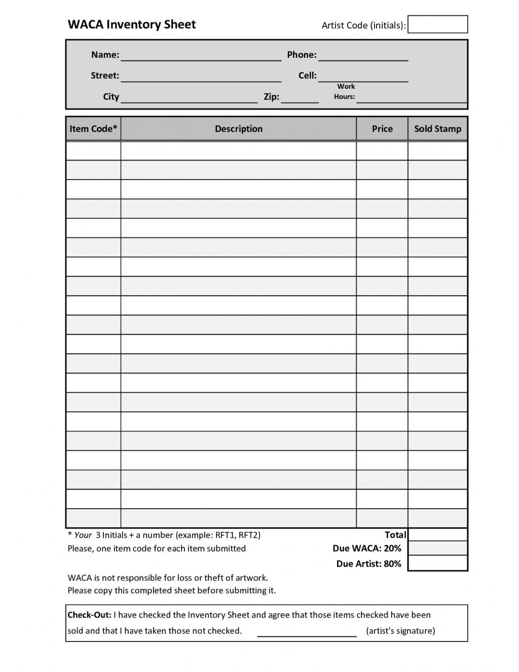 Inventory Mplate Check Out Sheet Along With Sample Report Intended For Check Out Report Template