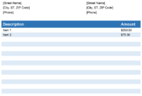 Invoice Template For Word - Free Simple Invoice with Free Downloadable Invoice Template For Word