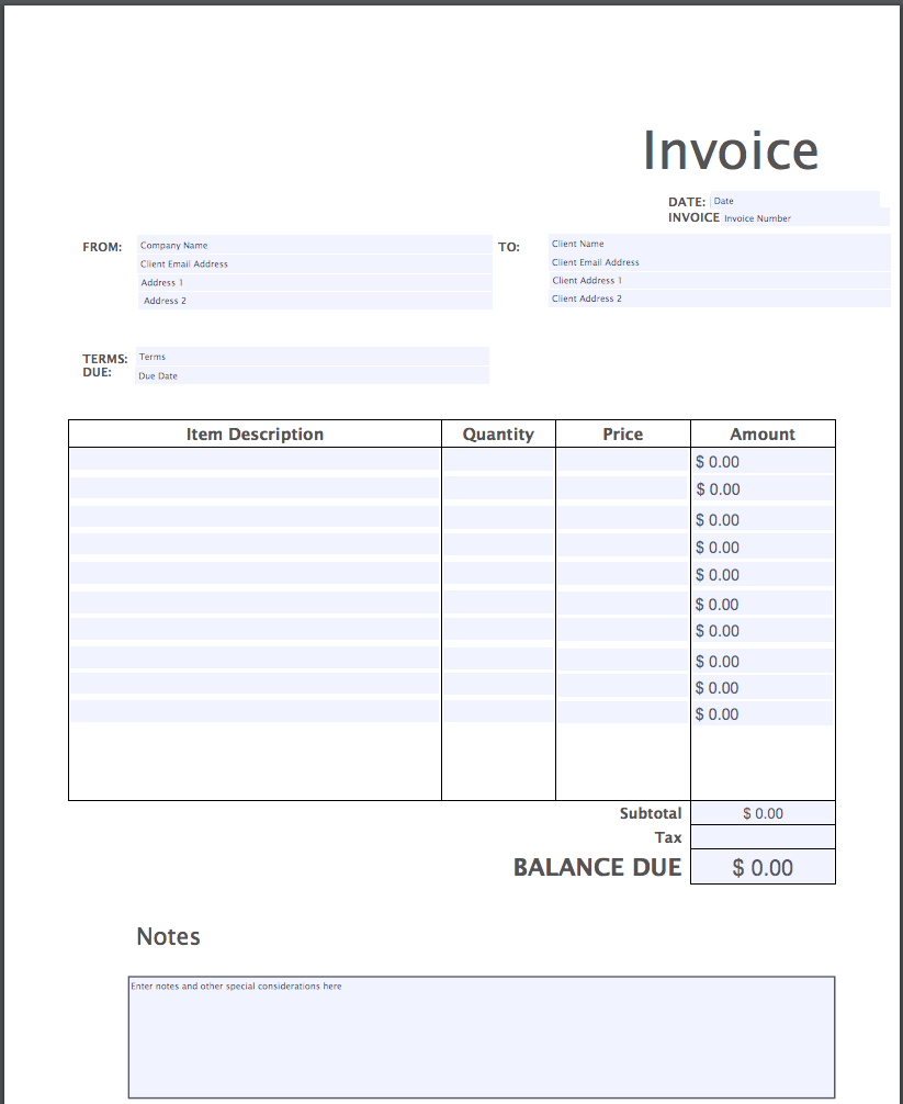 Invoice Template Pdf | Free Download | Invoice Simple Regarding Free Invoice Template Word Mac