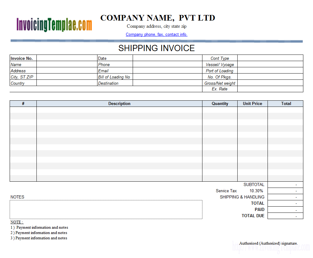 Invoice Template With Credit Card Payment Option Intended For Credit Card Bill Template