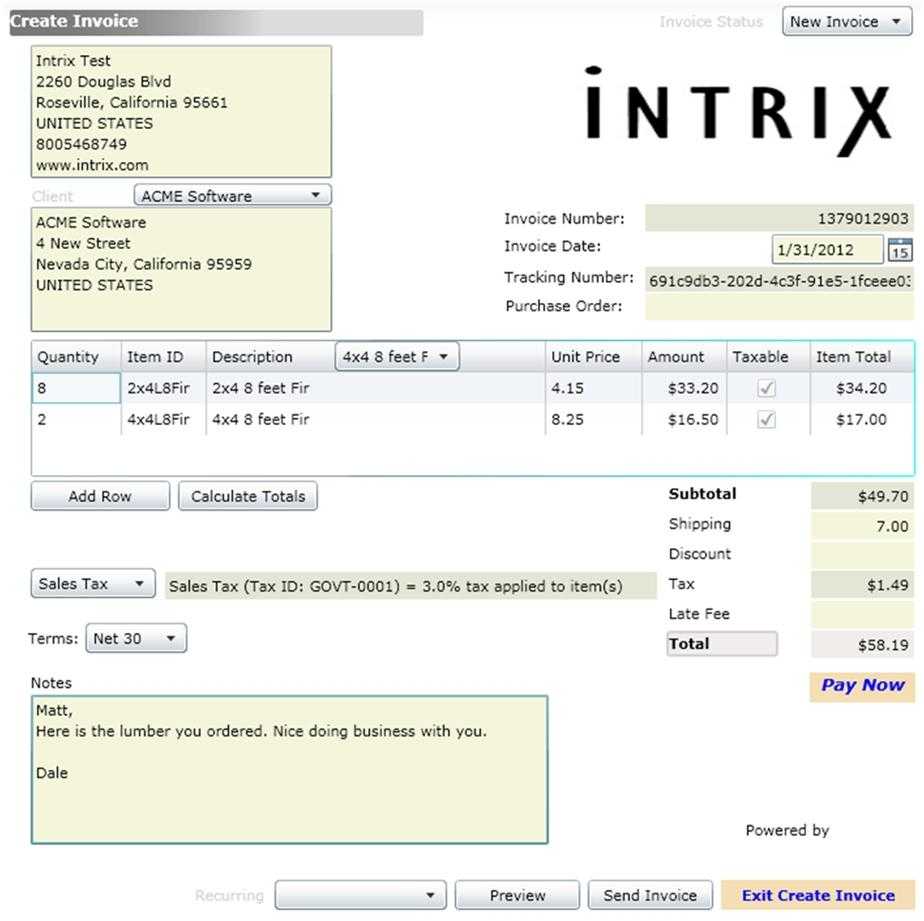 Invoice Template With Credit Card Payment Option Templates Intended For Credit Card Bill Template