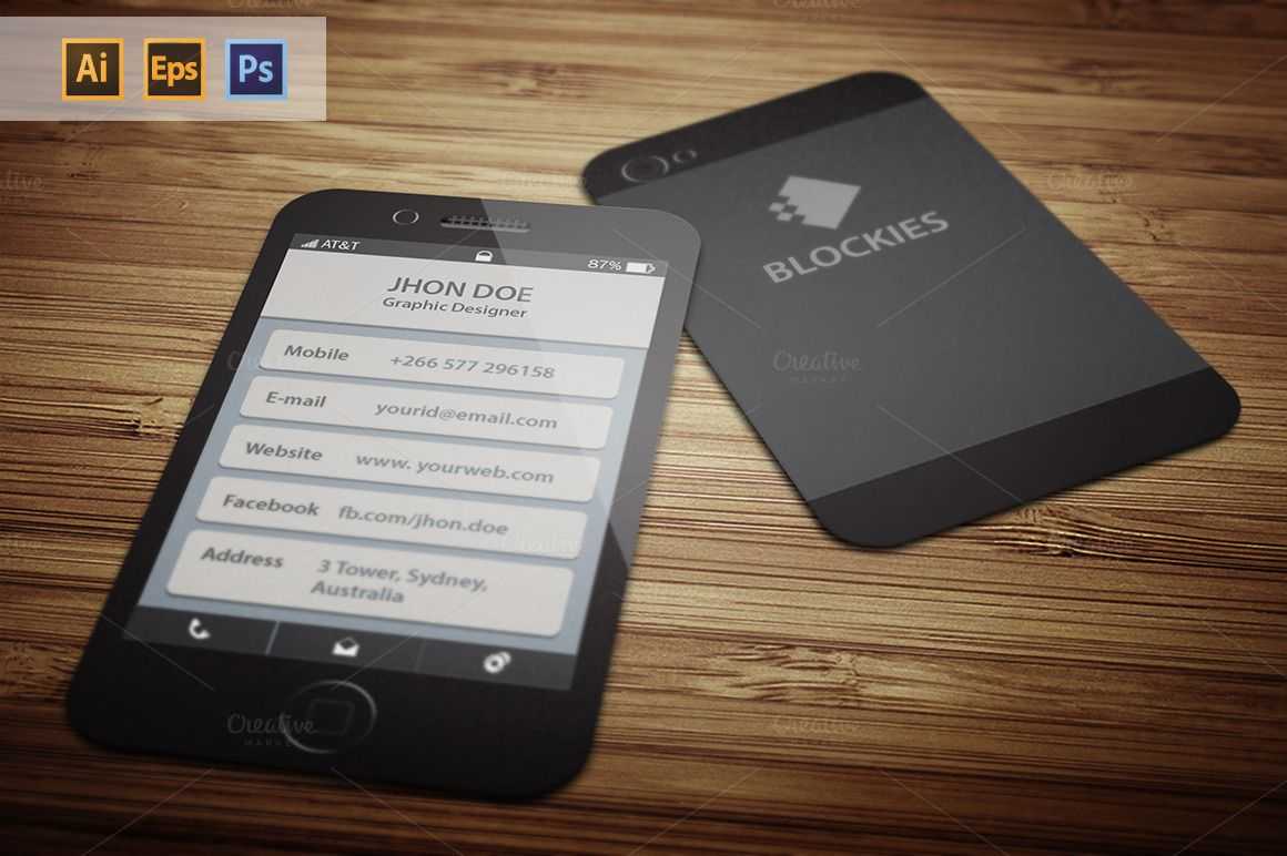 Iphone 6 (35% Off) Business Cardjigsawlab On Creative Inside Iphone Business Card Template