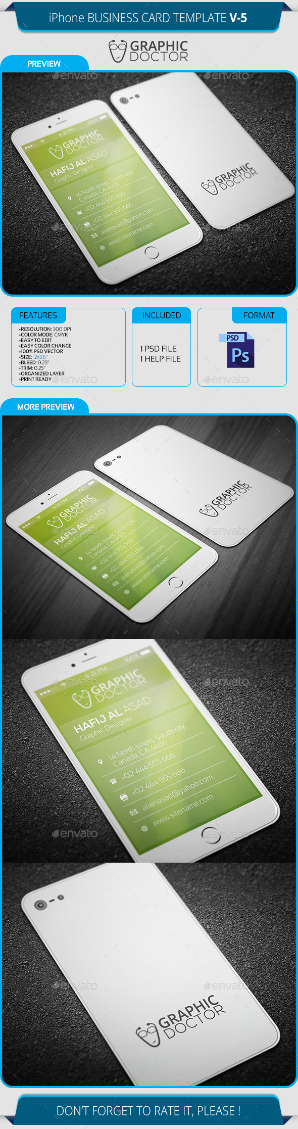 Iphone Business Card Template V 5 Throughout Iphone Business Card Template