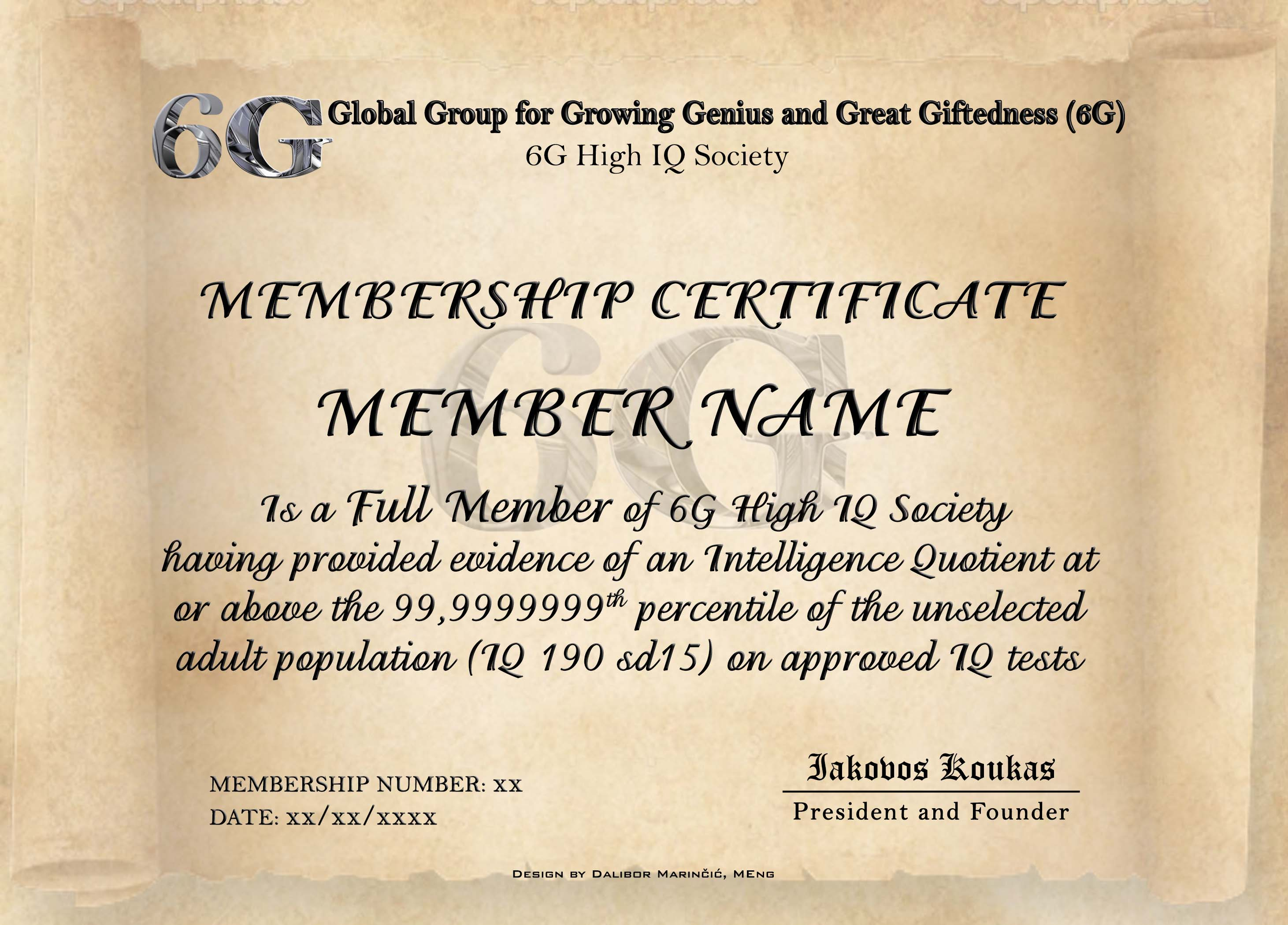 Iq Certificate Template – Atlantaauctionco With Iq Certificate Template