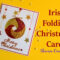 Iris Folding Christmas Ornament Card/ Handmade Greeting Card For Christmas Regarding Iris Folding Christmas Cards Templates
