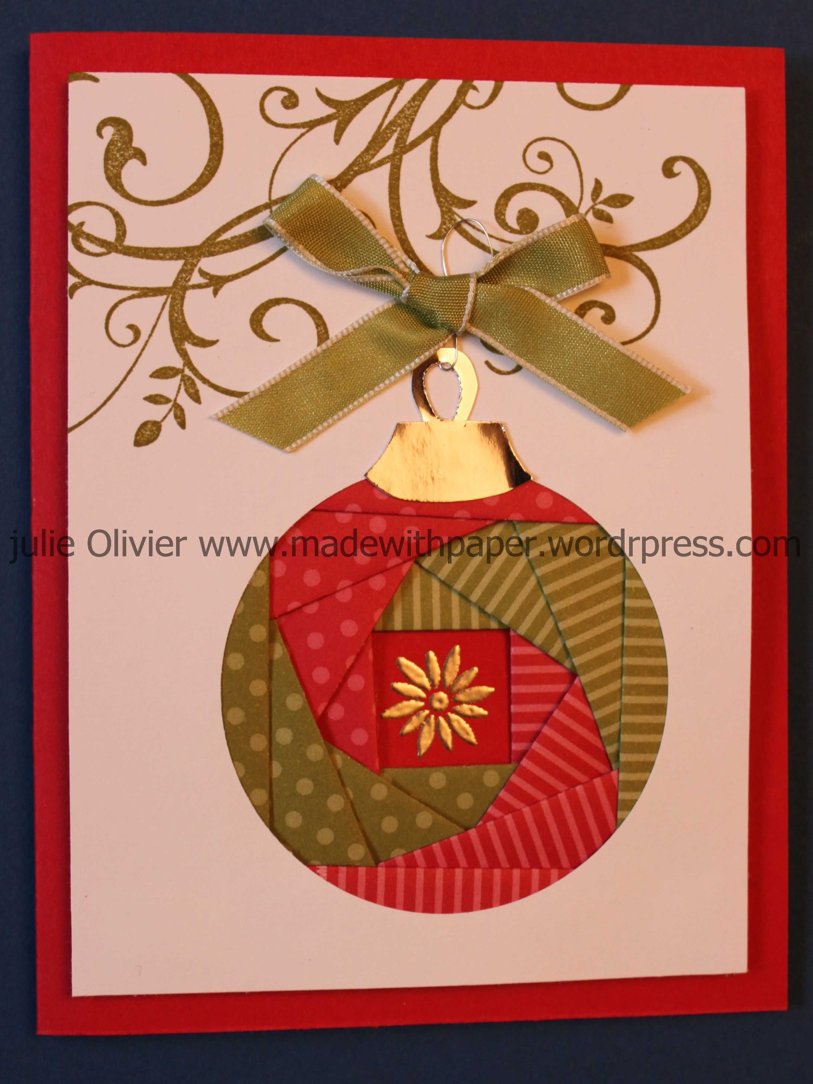 Iris Folding: Christmas Ornament | Cards - Iris Folding Inside Iris Folding Christmas Cards Templates