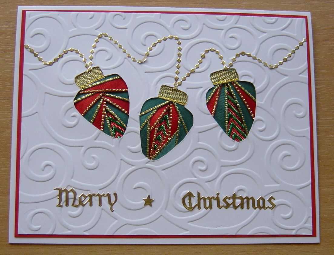 Iris Folding – Xmas Lights | Cre8Tive Iris Folding & More For Iris Folding Christmas Cards Templates