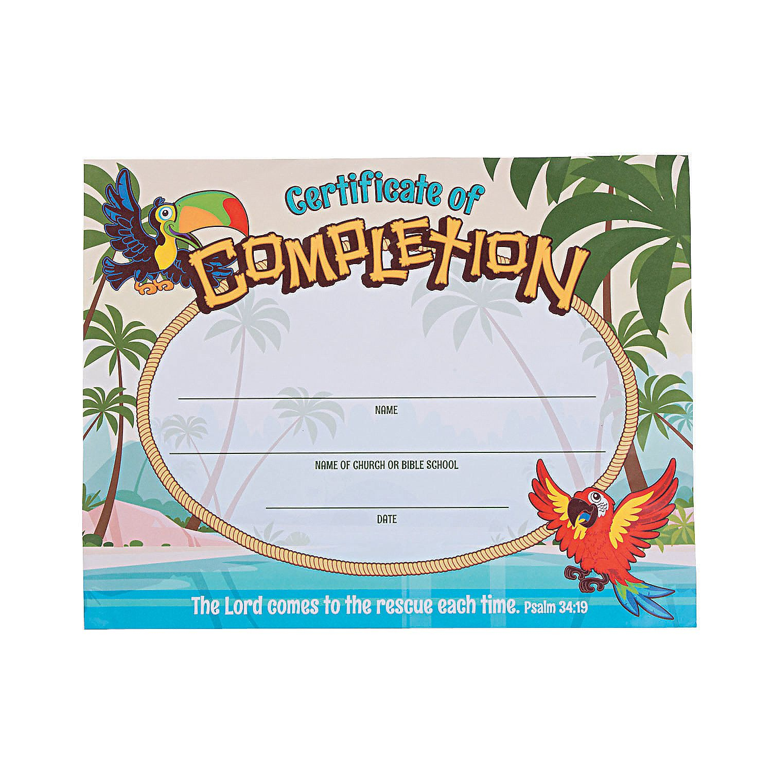 Island Vbs Certificates Of Completion | Stuff I Designed For Pertaining To Free Vbs Certificate Templates