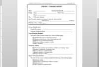 It Incident Report Template | Itsd108-1 for Computer Incident Report Template