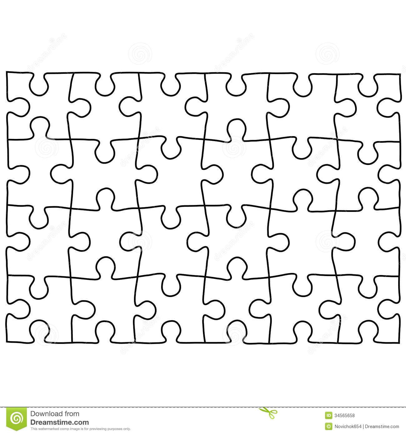 Jigsaw Puzzle Design Template | Free Puzzle Templates Within Jigsaw Puzzle Template For Word