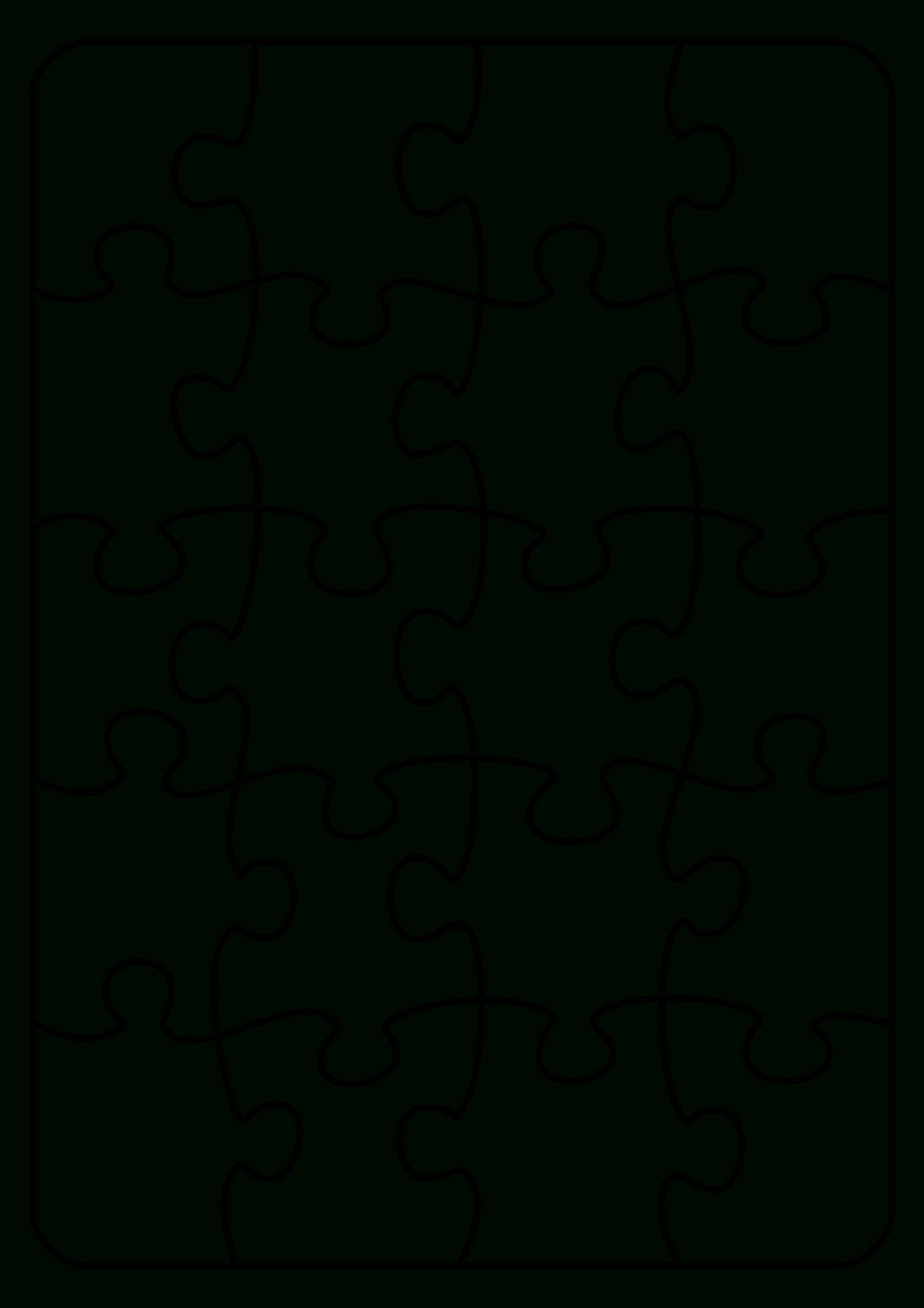 Jigsaw Puzzle Template. Endless Possibilities! Use With Within Jigsaw Puzzle Template For Word