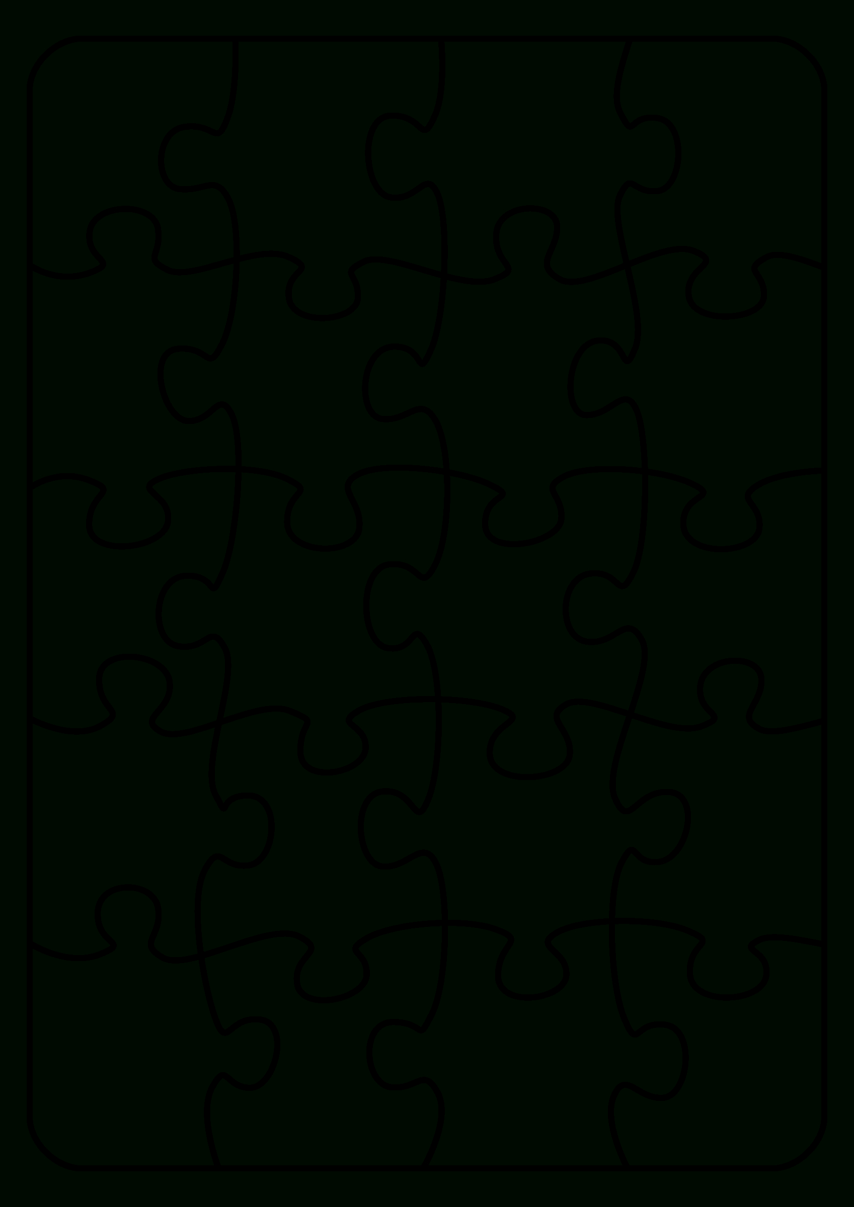 Jigsaw Puzzle Template. Endless Possibilities! Use With Within Jigsaw Puzzle Template For Word