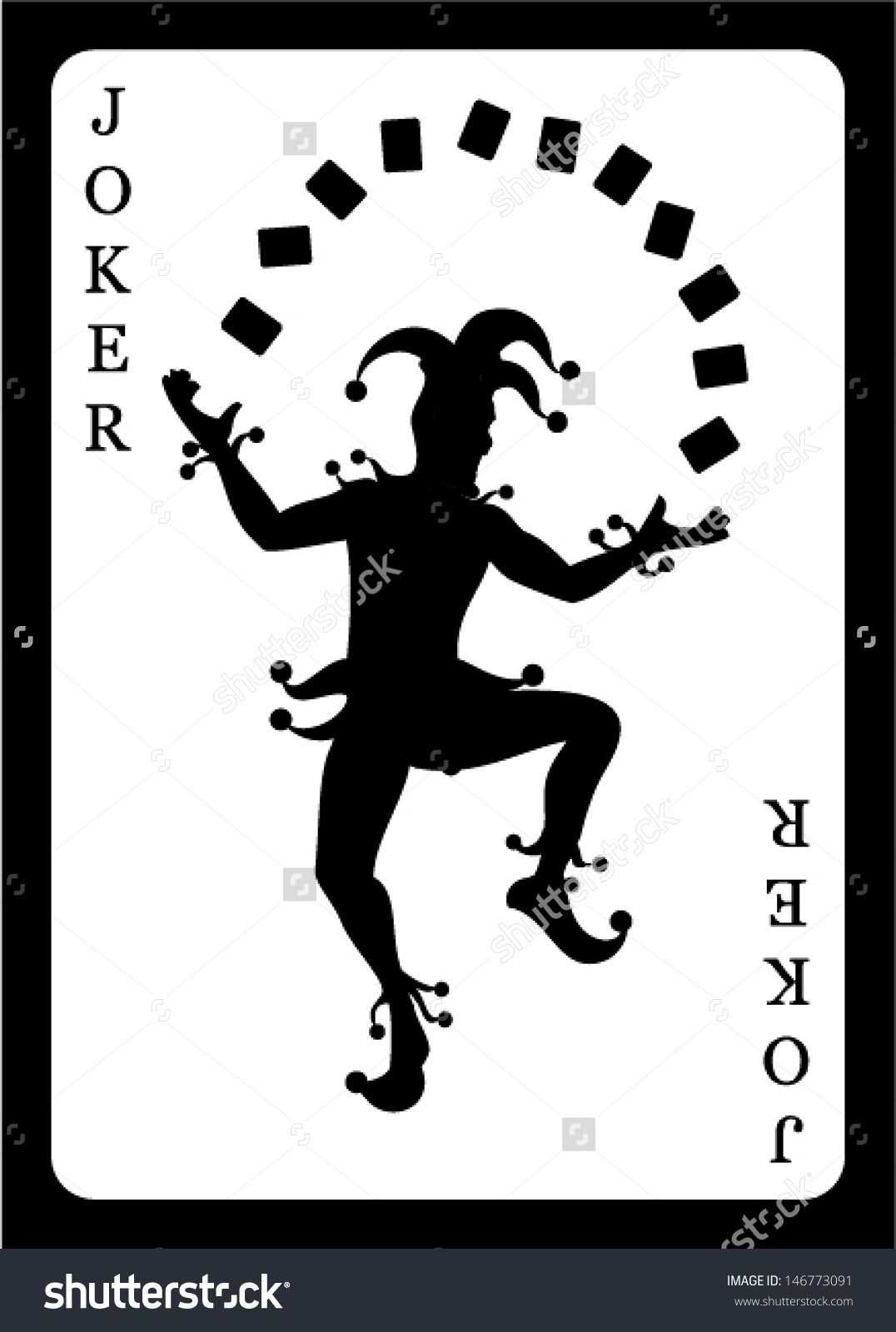 Joker Card. Vector Background. - 146773091 : Shutterstock Intended For Joker Card Template