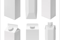Juice And Milk Blank Packaging Template intended for Blank Packaging Templates