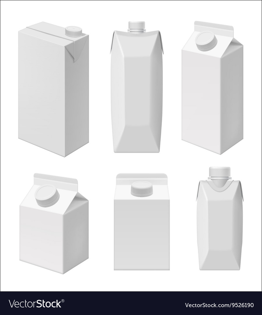 Juice And Milk Blank Packaging Template Intended For Blank Packaging Templates