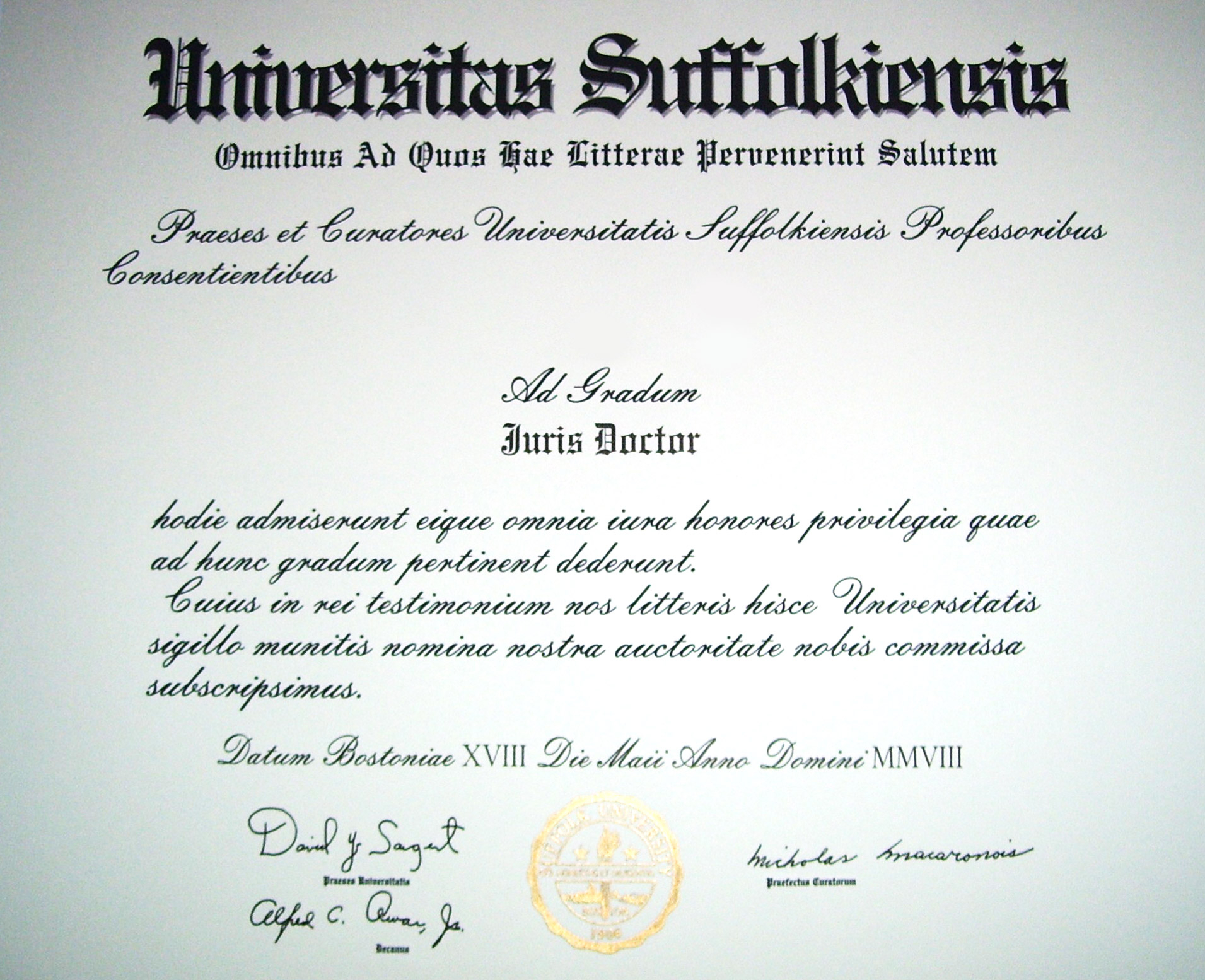 Juris Doctor – Wikipedia With Regard To Doctorate Certificate Template