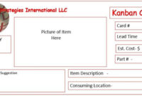 Kanban Card Templates | Kanban Cards, Lean Six Sigma, Card in Kanban Card Template