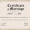 Keepsake Marriage Certificate Template pertaining to Certificate Of Marriage Template