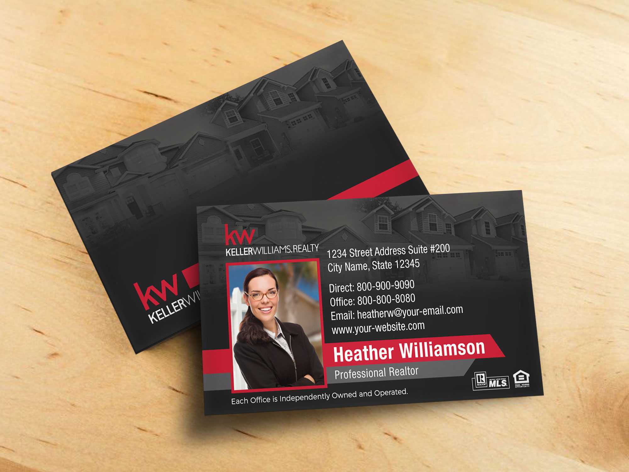 Keller Williams Business Card Template – Bc1861Bl Kw In Keller Williams Business Card Templates