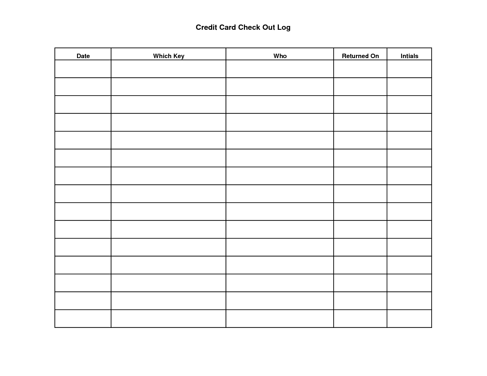 Key Sign Out Sheet Template | Scope Of Work Template Within Check Out Report Template