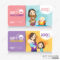 Kids Store Coupon Voucher Or Gift Card Design Template With Illustration.. With Regard To Kids Gift Certificate Template