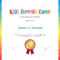 Kids Summer Camp Diploma Or Certificate Template Award Seal With.. In Summer Camp Certificate Template