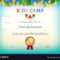 Kids Summer Camp Diploma Or Certificate Template With Regard To Summer Camp Certificate Template