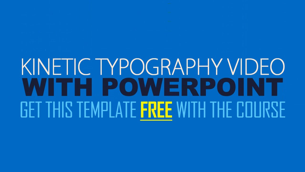 Kinetic Typography Explainer Video With Powerpoint Pertaining To Powerpoint Kinetic Typography Template