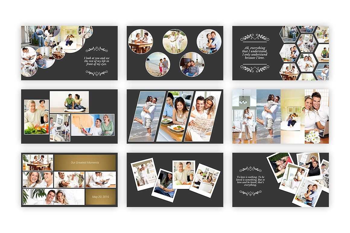 Kolase – Powerpoint Template #collage#perfect#album#family Regarding Powerpoint Photo Album Template