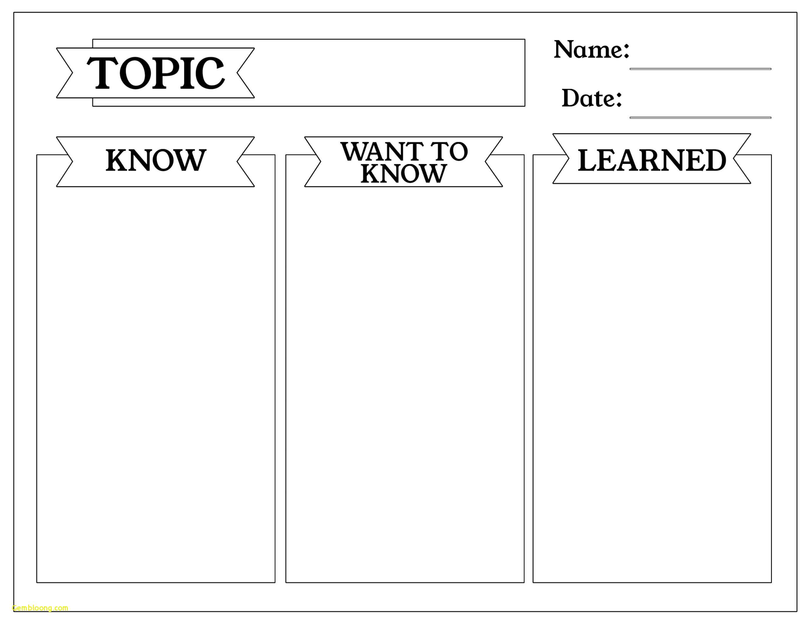 Kwl Chart Word Doc – Bedowntowndaytona For Kwl Chart Template Word Document