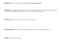 Lab Report Outline | Science Lab Report Template | School inside Science Experiment Report Template