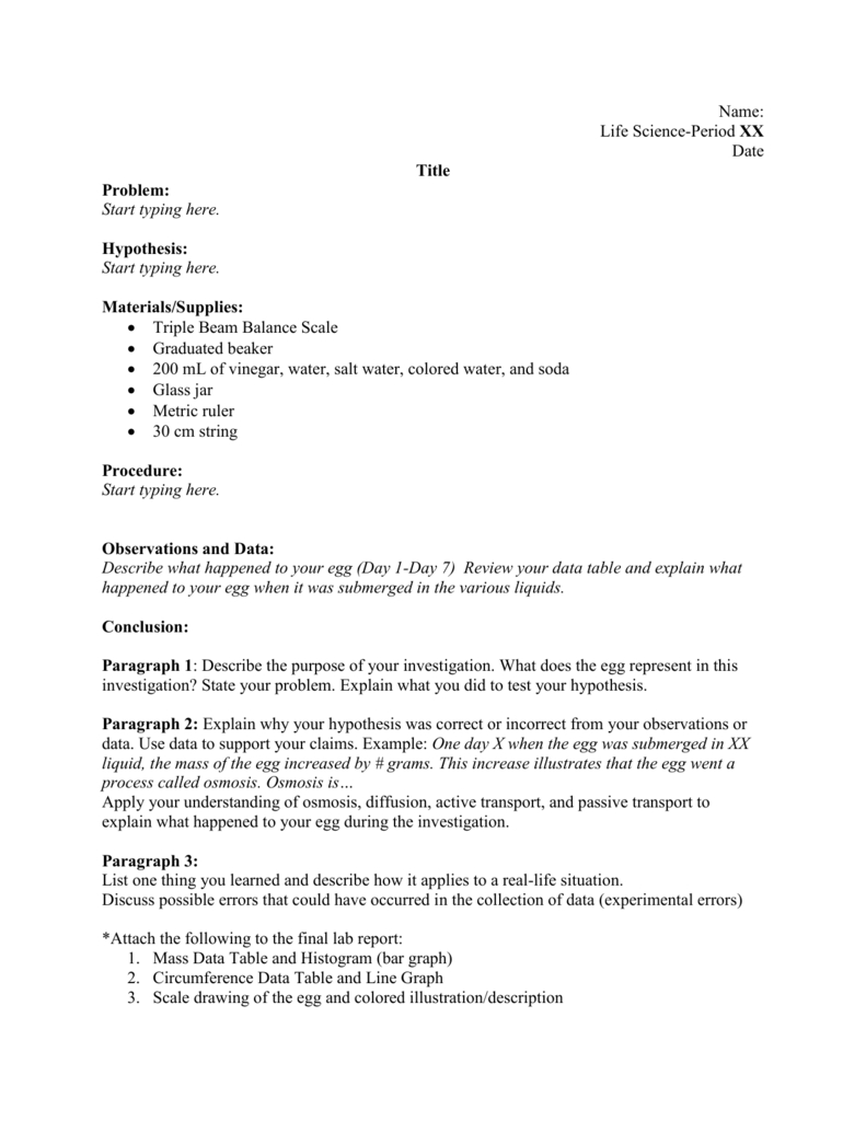 Lab Report Template In Lab Report Conclusion Template