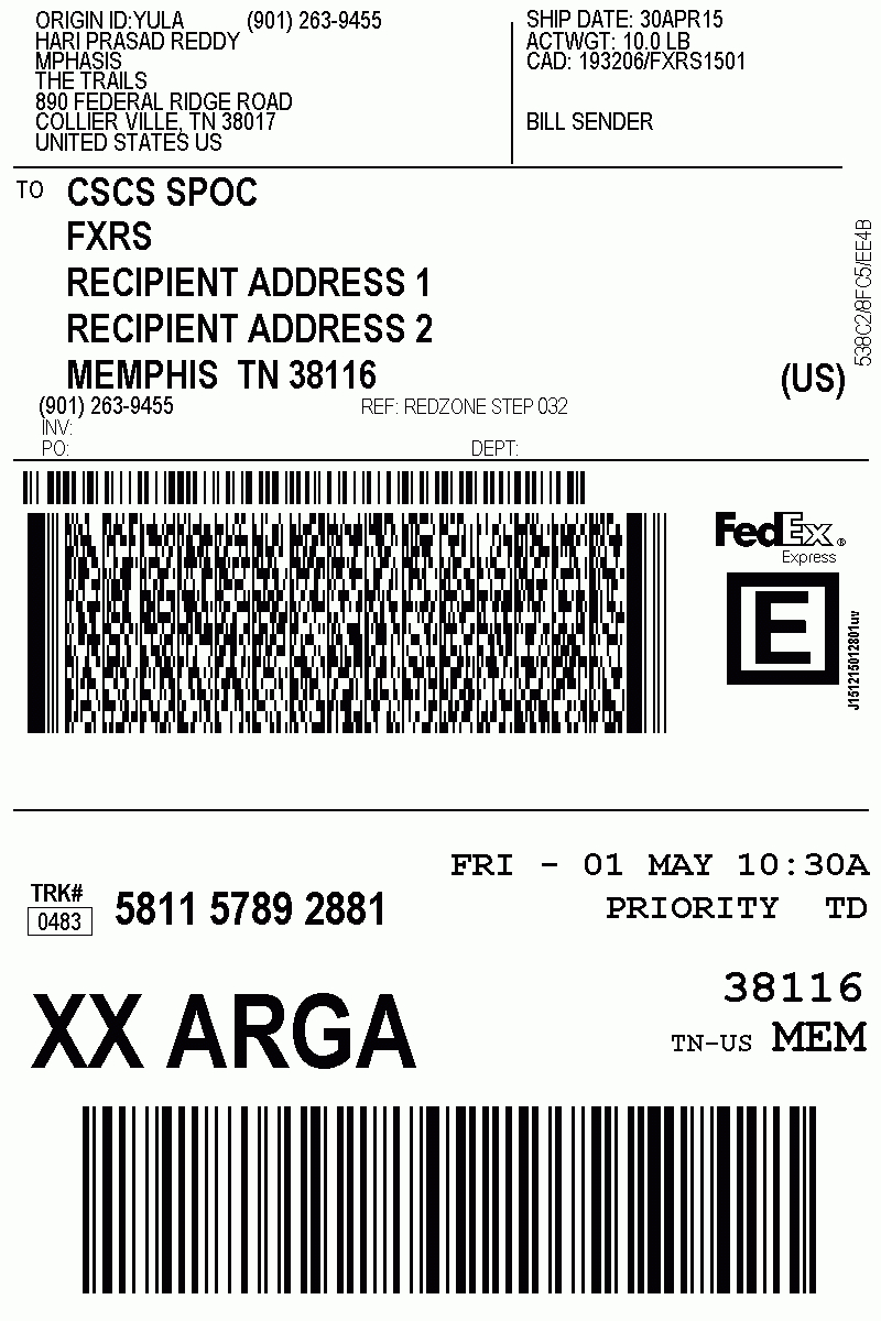 Label And Form Transactions Global Regarding Fedex Label Throughout Fedex Label Template Word