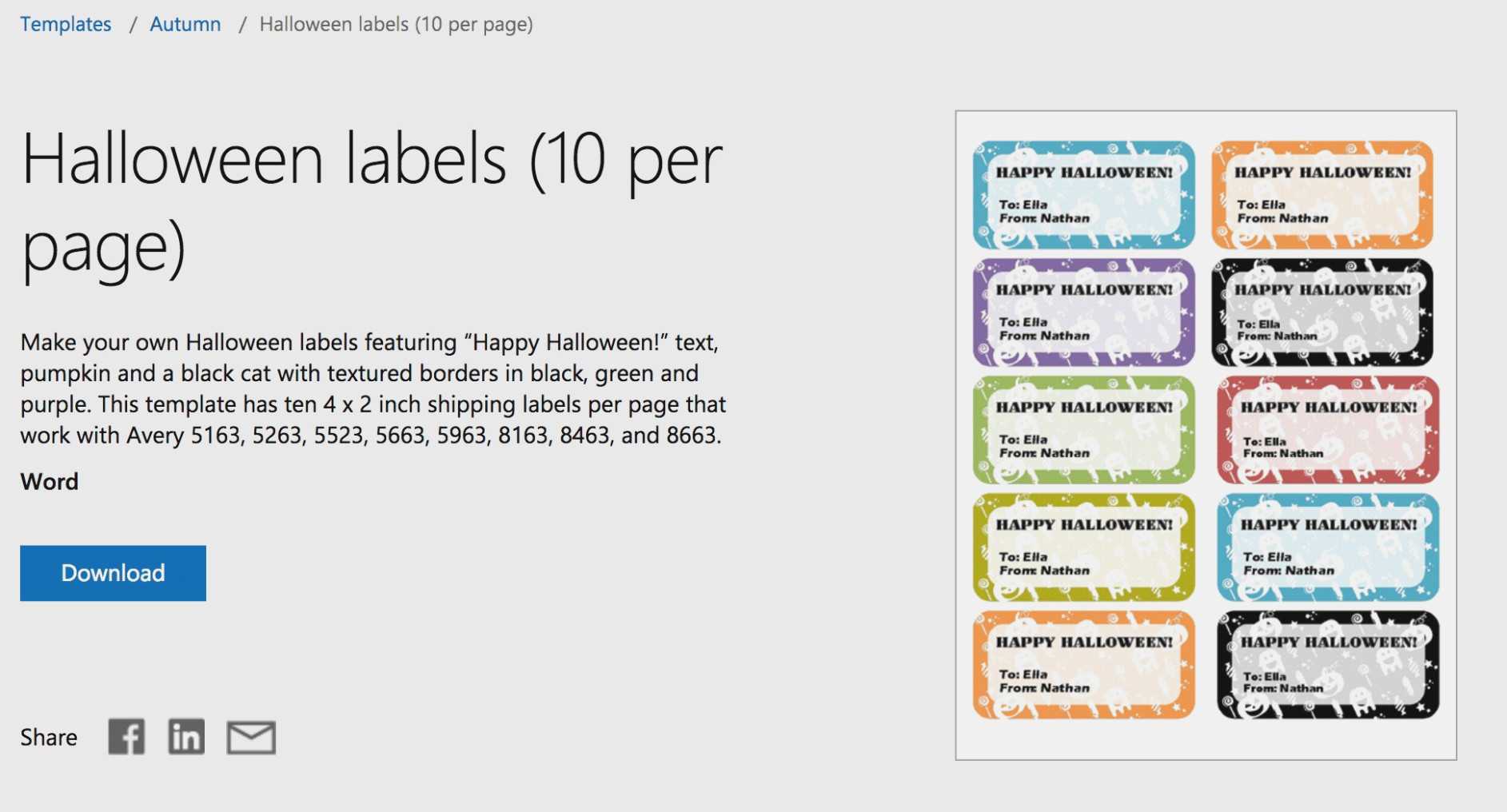 Labels 15 Per Sheet Template Word | My Best Templates Intended For Labels 8 Per Sheet Template Word