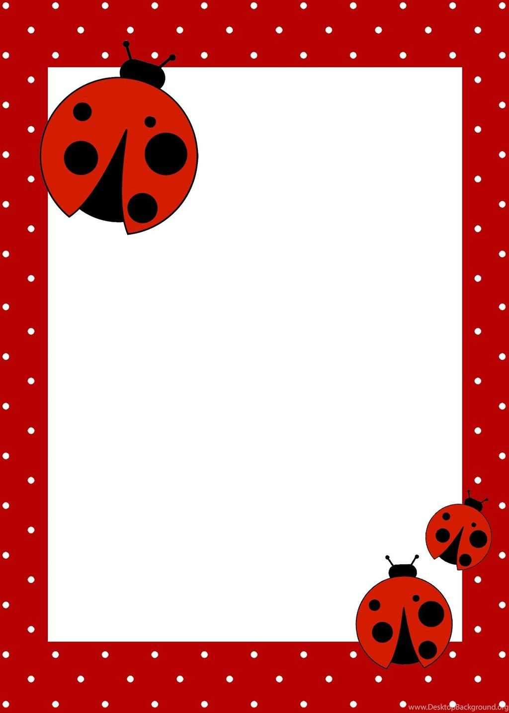 Ladybug Themed Birthday Party With Free Printables How To In Blank Ladybug Template