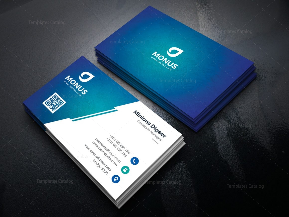 Lagoon Professional Corporate Business Card Template 000946 With Professional Name Card Template