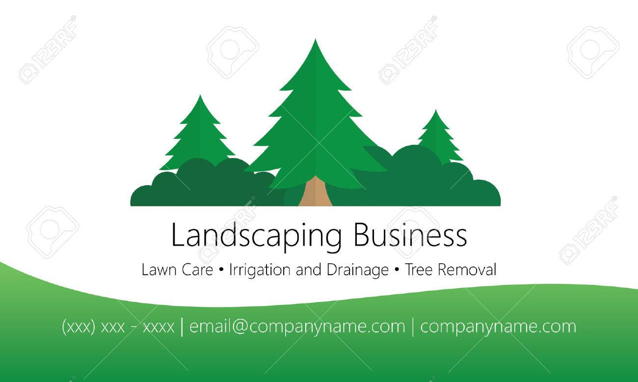 Landscaping Business Card Template Throughout Landscaping Business Card Template