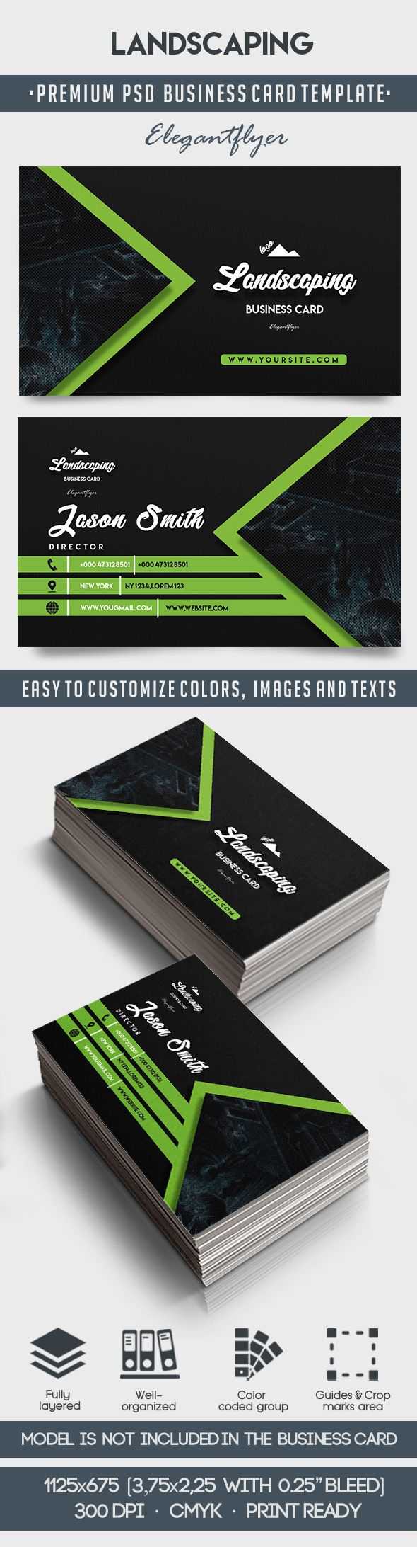 Landscaping – Business Card Templates Psd Regarding Landscaping Business Card Template