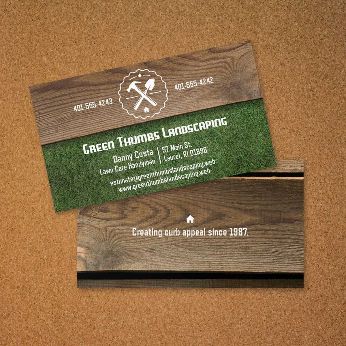 Landscaping Business Card | Vistaprint | Avery Business Regarding Gardening Business Cards Templates