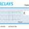 Large Blank Barclays Bank Cheque For Charity / Presentation Throughout Blank Cheque Template Uk
