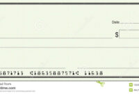 Large Blank Check - Green Security Background Stock Image regarding Blank Check Templates For Microsoft Word