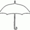Large Umbrella Template | Umbrella Outline (Black And White throughout Blank Umbrella Template