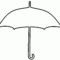 Large Umbrella Template | Umbrella Outline (Black And White Throughout Blank Umbrella Template